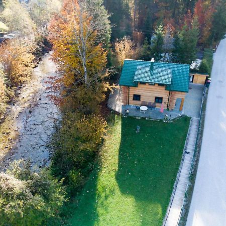 Ferienwohnungen Blockhaus - Zwergenhaeusl Grünau im Almtal 外观 照片